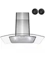 30 in. Convertible Wall Mount Range Hood LEDs, Push Control Carbon Filters in St