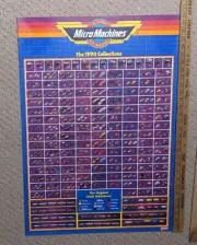 Original 1990 Galoob Micro Machines Collections Poster Mail In Fan Club