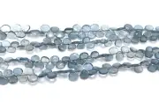 Nice Good Natural Aquamarine Smooth Teardrop Beads Gemstone Beads Size 7x7 mm