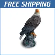Majestic 12.5" Bald Eagle Flag Pole Topper - Hand-Painted & Durable Design
