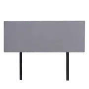 Linen Fabric Double Bed Deluxe Headboard Bedhead - Slate Ash