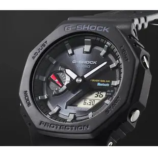 CASIO 卡西歐 G-SHOCK 極簡八角 太陽能電力智慧藍牙手錶(GA-B2100-1A)