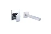 VITO BERTONI EEVA Wall Basin Bath Mixer Set - 170mm - Chrome