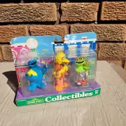 Tyco Preschool Sesame Street Collectible Figures COOKIE BIG BIRD GROUCH 1997 Vtg