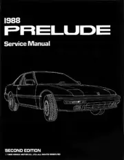 1988 Honda Prelude Shop Service Repair Manual Engine Drivetrain Electrical Book