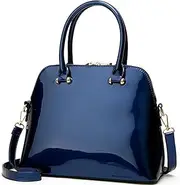 [XingChen] Shiny Patent Leather Handbags and Purses for Women Glossy Shell Shoulder Bag Top Handle Totes Evening Party Satchel