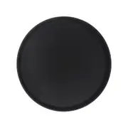 Round Non-Slip Serving Tray - 35.5cm - Black