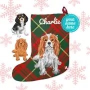 Cavalier King Charles Spaniel Stocking Gift Cavie Mom Dad Personalized Christmas