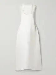 [KHAITE] KHAITE - Coli Silk-organza Midi Dress - White - US2 US 2 White