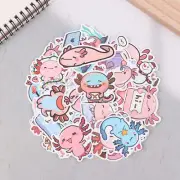 50Pcs Cartoon Animal Funny Axolotl Graffiti Waterproof Sticker Laptop .pi