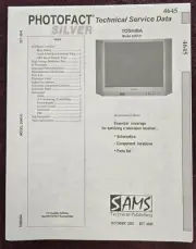 Sams Photofact 4645 Service Manual for Toshiba 24AF41