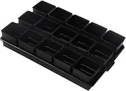 Square Propagation Pots,Seedling Nursery Propagation Pots with Tray - Tray Design Transplanting Supplies for Work Area, Balcony, Greenhouse, Garden, Patio, Courtyard