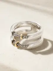 [Rainbow K] Rainbow K - Endless 14-karat White And Yellow Gold Diamond Ring - Silver - 54 54 Silver
