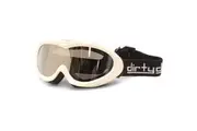 Dirty Dog Flick Kids Mirror Snow Ski Goggles White