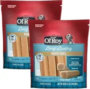 Ol' Roy Munchy Bone Peanut Butter Flavour Chews Dog Treats, 7 Ct