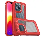 ZUSLAB iPhone 13 Pro Case 6.1" Xtreme Defend Shockproof Military Grade Protection Protective Cover for Apple - Red