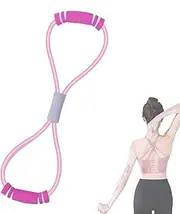 Saludea Resistance Band, Saludea Figure 8 Resistance Band with Handles, Stretch Fitness Strap for Women Men, Chest Expander Yoga Gym Fitness Pulling Rope Elastic