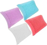 Beaupretty 4pcs Silicone Face Scrubber Exfoliator Deep Cleaning Spatula for Facial Body Care for Newborn Hair Washing Skin Exfoliation