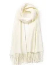Scarfs for Women Pashmina Shawls and Wraps for Evening Dress Cream White