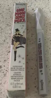 Benefit Goof Proof Brow Pencil 4.5 Neutral Deep Brown 0.11g Mini Travel Size NEW