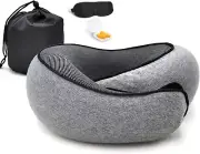 Travel Pillows for Airplanes, Travel Neck Pillow Travel Pillow, 360° Support Mem