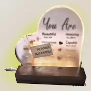 Inspirational Nite Light Gift Religious Scriptures On Acrylic Inc Stand And Cord