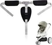 JRYXDS 3-Point Safety Belt, Replacement Safety Belts for Baby Pram High Chair, High Chair Straps, Adjustable Convertible Straps, Multifunctional Child Safety Belt, Buggy (E)