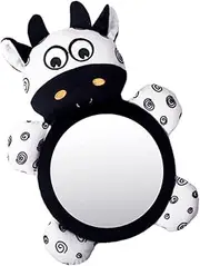 ibasenice Car Mirror Extra Wide Angle Cartoon Backseat Mirror for Rear Facing Car Seats No Assembly Required Installs Seconds for Easy Observation