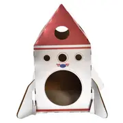 Paws For Life Cardboard Rocket Cat Scratcher