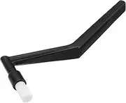 uxcell Coffee Espresso Brush 2 in 1 Elbow White Coffee Grinder Cleaning Brush with Black Spoon