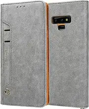 [Generic] for Samsung Galaxy A23 (Color: Gray) Leather Wallet Magnetic Flip Case with Durable Closure