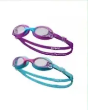 Nike 2 Pack Lil' Swoosh Kids' Swim Goggles Set (3-6T) Secure Strap Durable Soft