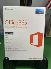 NEW, SEALED! Microsoft 365 Personal, 1 PC or Mac License, 12 Month Subscription