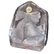 Christmas Bells 1999 Crystal Paperweight Cristal d' Arques Made in France