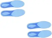 Anneome 2 Pairs Thickening Sports Insoles for Men Women Gel Heel Inserts Slip Breathable Design for Plantar Relief