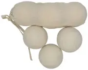 Nepalese Dryer Balls Handmade Felt Wool White Natural Fabric Softner Conditioner
