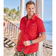 Atlas For Men Mens Stylish Shirt (Red) - AF1900