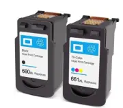 2 x Generic PG-660XL CL-661XL Ink For Canon TR7060 TS5360 TS5365 TR7060a TS5360a