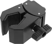 TOYANDONA Microphone Stand Clamp: Plastic Clip Adapter for Mic Stand Tripod and Pole Easy Installation Compact and Portable Enhances Stability Black