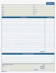 Bid Memos, 8.38 X 11.44 Inches, White, 50 Sheets (D8120)