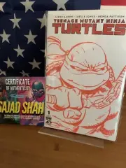 TMNT #1 MIKEY ORIGINAL SKETCH by SAJAD SHAHNM & COA. Turtle Color Specific!