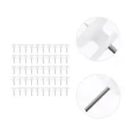 50 Pcs No Trace Hook White Picture Hanger Nails Hanging Wall Decor Hangers