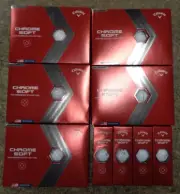 NEW SIX (6) DOZEN (72 BALLS) CALLAWAY CHROME SOFT GOLF BALLS, NO LOGOS, WHITE