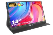 Portable Monitor for Laptop, 14" FHD 1080P Travel Monitor, USB-C & HDMI Compu...