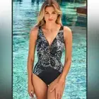 NWT Chicos Miraclesuit Lux Lynx Charmer Swimsuit sz 12 $194.00