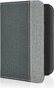 [FORUBAR] Passport Holder, Slim Travel Wallet RFID Blocking Card Case Cover Passport Cover Protector Travel Essentials with Credit Card Slots for Women/Men (Black)