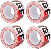 4pcs Hazard Caution Tape, No Adhesive Warning Tape for Steps, High Visibility for Outdoor Construction Warning, Danger Zone