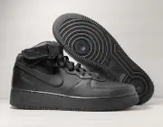 Nike Air Force 1 Mid (GS) Triple Black Sneaker All Sizes (314195-004)