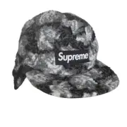 Supreme Roses Sherpa Fleece Earflap Camp Cap Men's Hat Size Medium/Large NEW