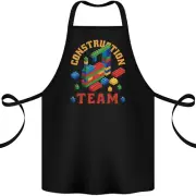 Construction Funny Building Blocks Bricks Cotton Apron 100% Organic
